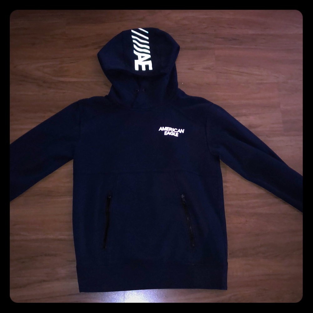 Navy Blue American Eagle Hoodie